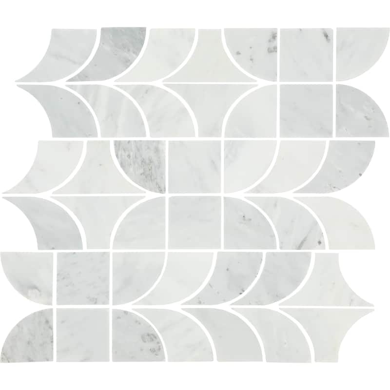 Daltile Gamma Natural Stone Patchwork Wall and Floor Mosaic Tile (Set of 10)