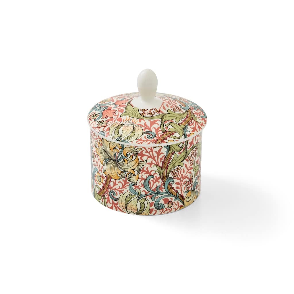 Spode Morris and Co Sugar Bowl with Lid - 10 oz