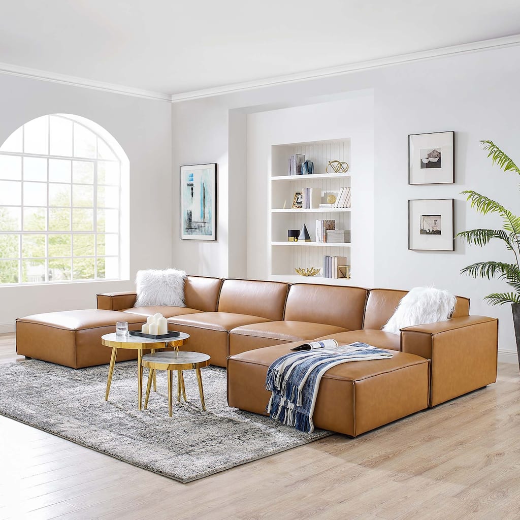 Restore 6-pc. Vegan Leather Sectional Sofa