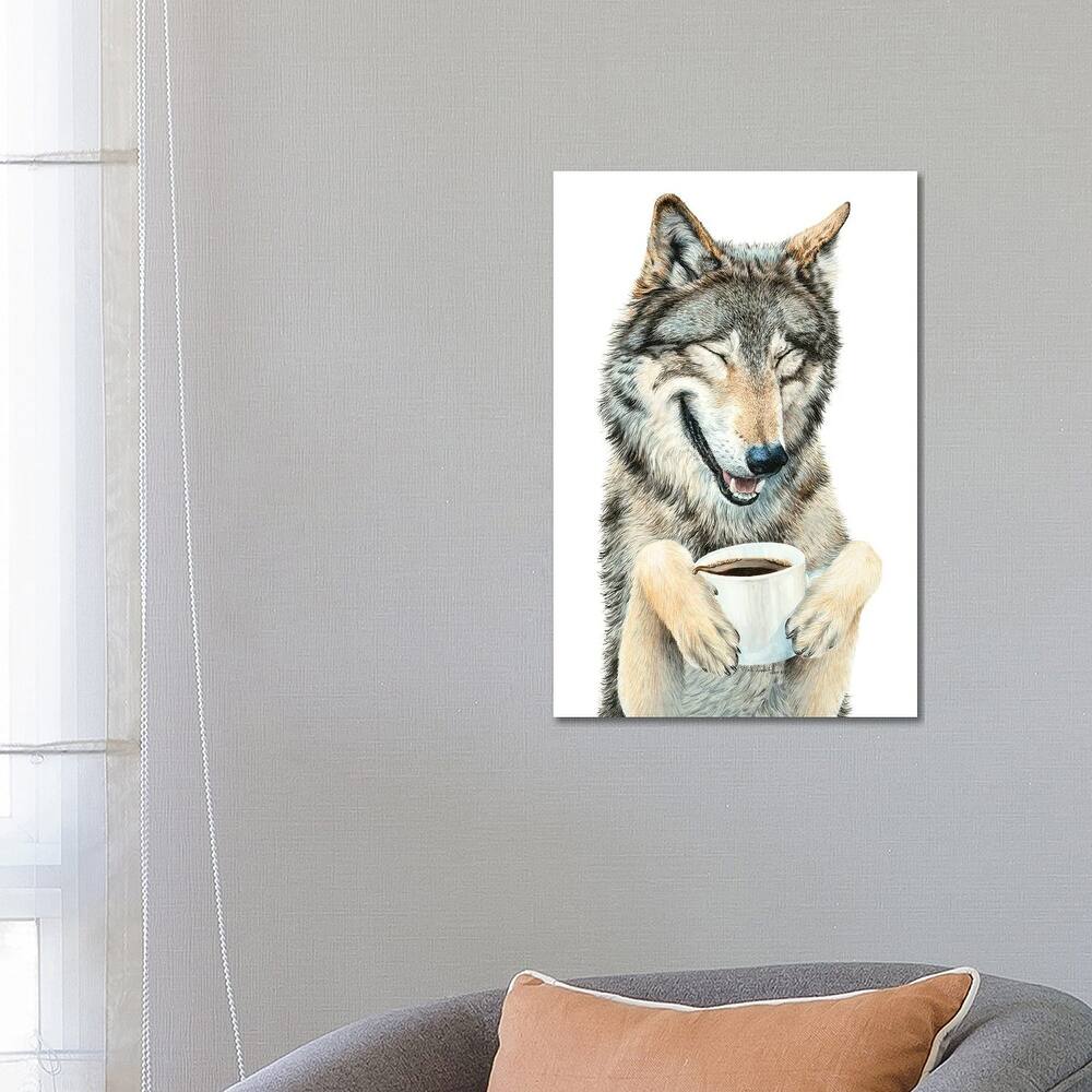 iCanvas "Coffee In The Moonlight" by Holly Simental Canvas Print