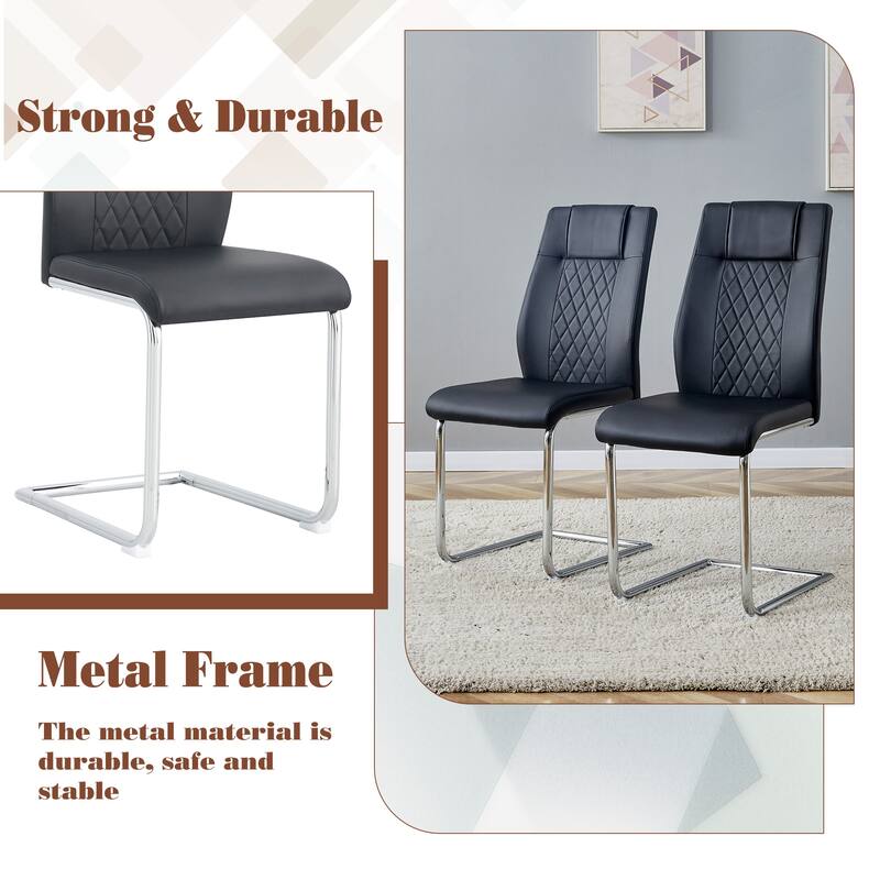 Table and chair set, Pandora Patterned Sintered Stone Dining Table Set - 6 Chairs With Metal Legs,Modern Luxury