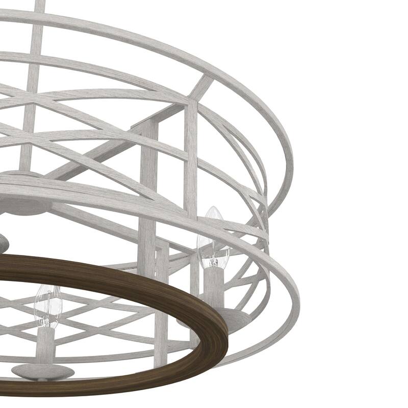 Hunter Langwood 4-Light Round Chandelier - Dining Room, Entry - Modern Farmhouse, Contemporary, Transitional
