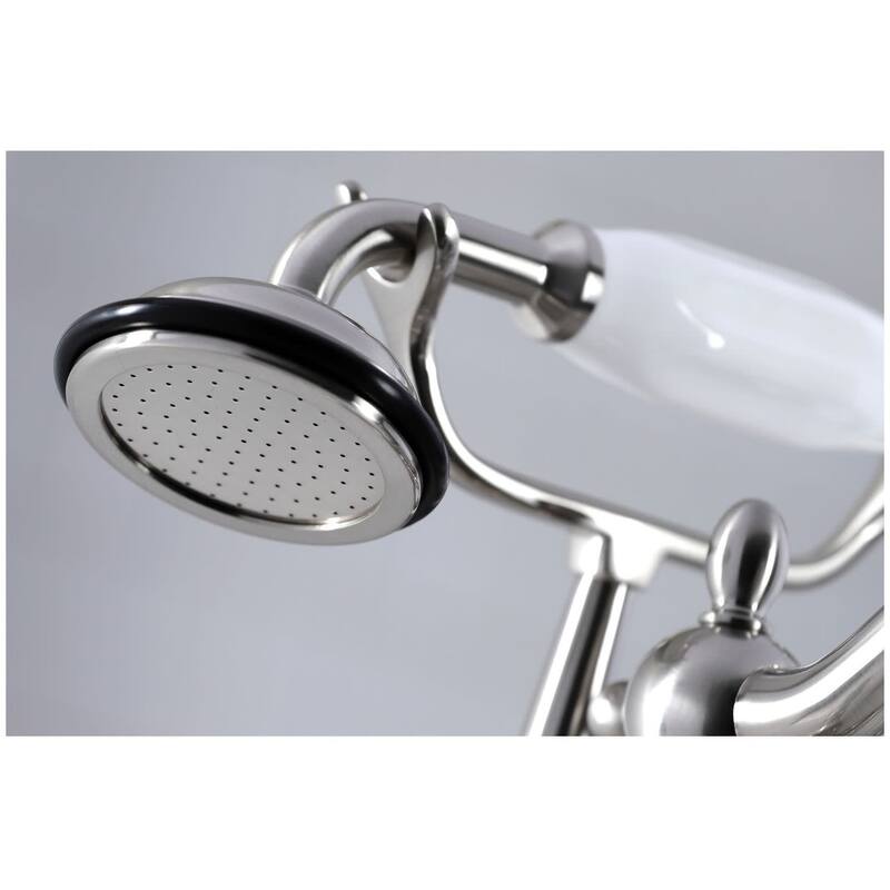 Kingston Brass Vintage Deck Mounted Clawfoot Tub Filler with Built-In