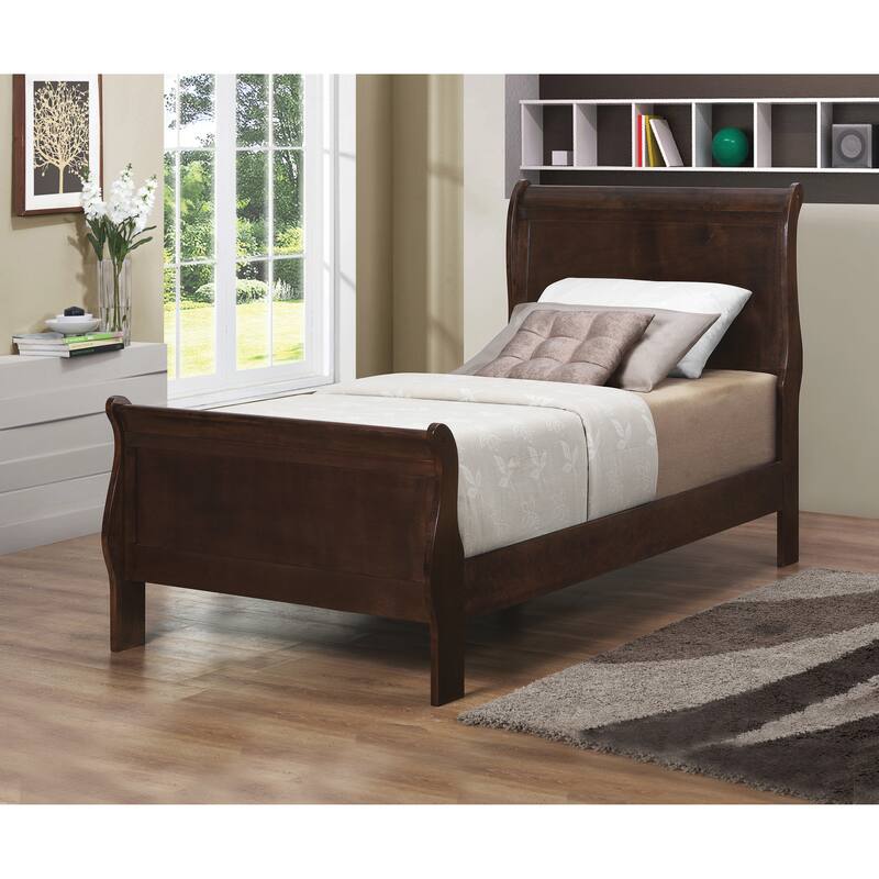 Graffenstaden Sleigh Bed - Cappuccino - Twin