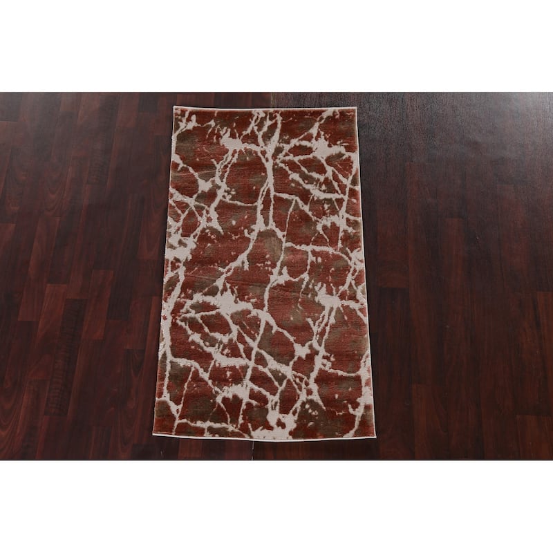 Abstract Transitional Turkish Oriental Rug Contemporary Carpet