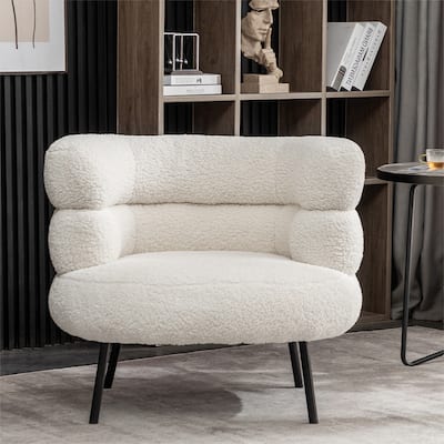 XINMICS Modern Accent Chair Upholstered Armchair for Living Room, Bedroom