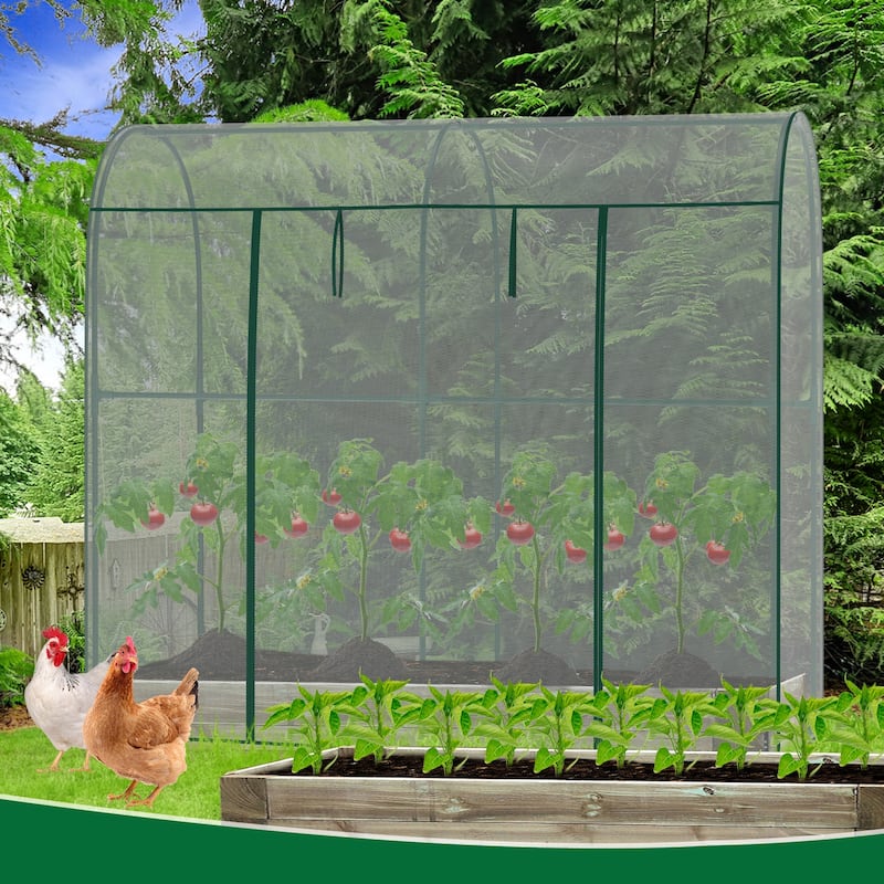 Crop Cages For Garden Plant, Plant Protection Tent With Zippered Door