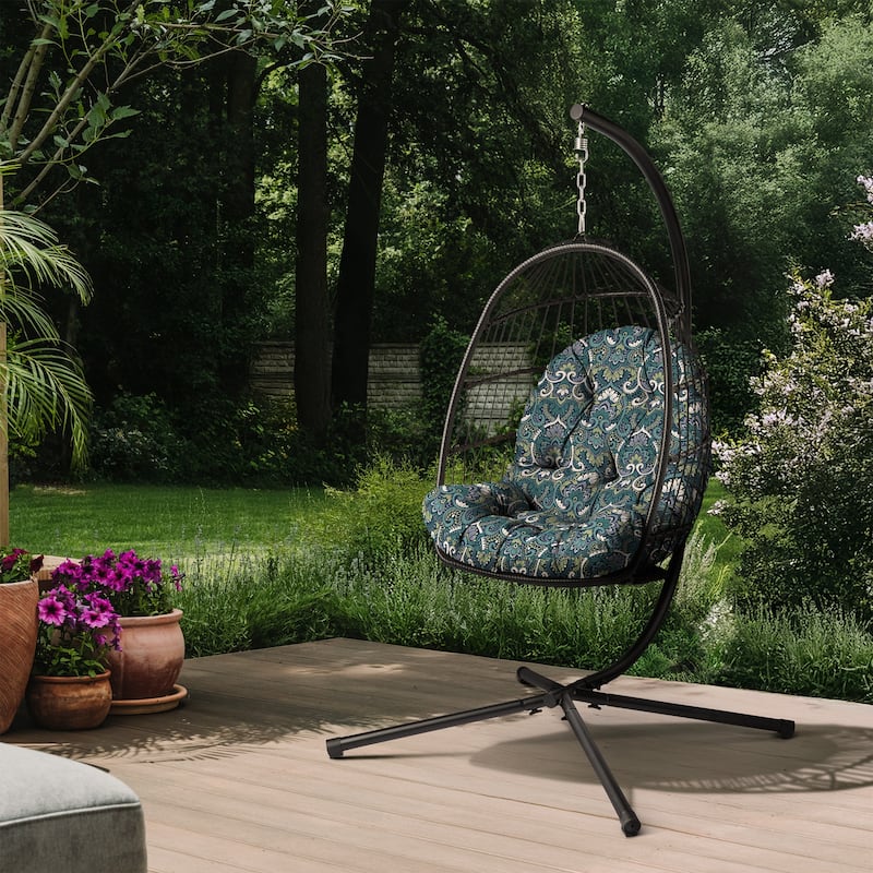 ARDEN Plush Indoor / Outdoor Egg Chair Cushion, 34 x 49