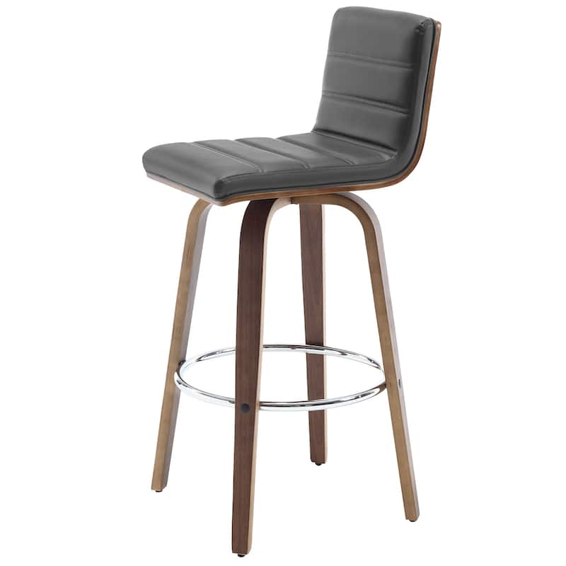 Faux Leather Upholstered Swivel Bar Stools, Counter Stool