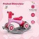 preview thumbnail 16 of 33, 3-in-1 Kids Rocking Horse with Balance Board and Removable Seat - 16” L x 24” W x 18.5” H