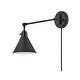 preview thumbnail 5 of 4, Hinkley Arti 1-Light Sconce in Black