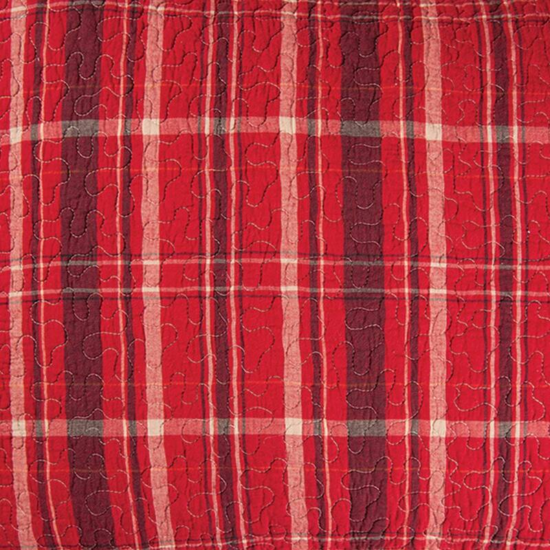Collin Red Full Queen Cotton Quilt