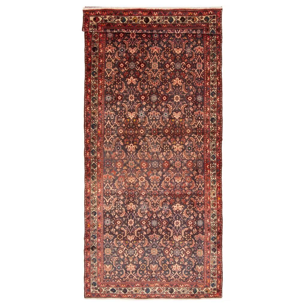 ECARPETGALLERY Hand-knotted Andelz Navy Wool Rug - 3'11 x 10'2