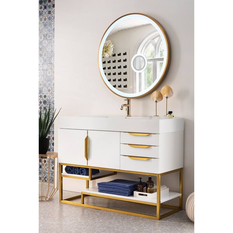 James Martin Vanities 983-V48-RG-GW Columbia 48" Free Standing Single