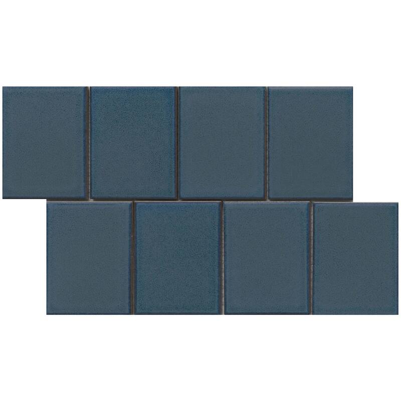 Emser Tile W50CUAD0914MOP Cuadro - 9" x 14" Square Wall Tile - Glossy, - Royal