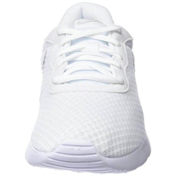 nike tanjun white silver
