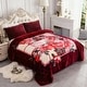 preview thumbnail 5 of 67, Heavy Crafted Thick Floral 9-pound Winter Fleece Blanket 85"x95"