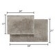 preview thumbnail 11 of 33, Chesapeake Luxury Microfiber Bath Rug Set 20”X32” 23”X39”
