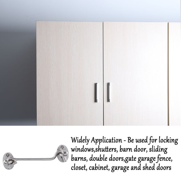 Solid Brass hook and eye Latch Door lock Bathrooms cabins Cupboards Gate Latch