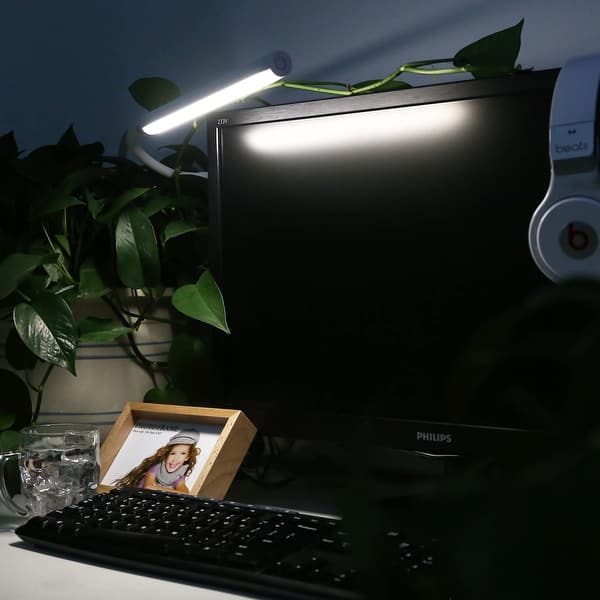 Lampe CLIP avec chargeur USB LED/5W/5V 4000K
