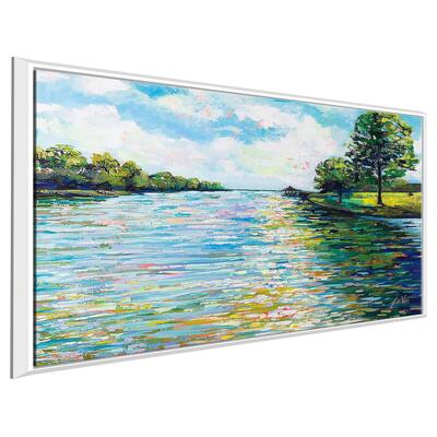 "Lake View" Print on Floating Canvas