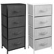 preview thumbnail 3 of 8, 4 Drawer Bedside Nightstand Chest Tower Bedroom Dresser Assorted Colors
