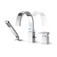 preview thumbnail 10 of 21, Single Handle Deck Roman Tub Faucets/Filler with Handheld Shower Chrome