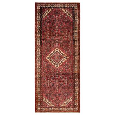 ECARPETGALLERY Hand-knotted Andelz Red Wool Rug - 4'5 x 11'0