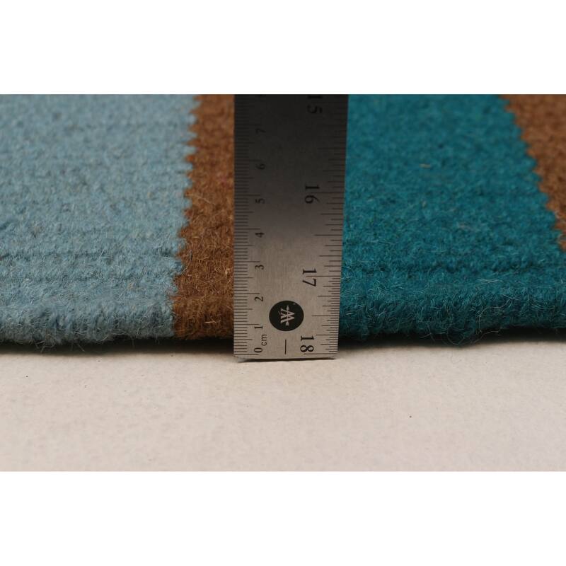 Ankara FW Teal Kilim 5'3" x 7'9" - 5'3 x 7'9