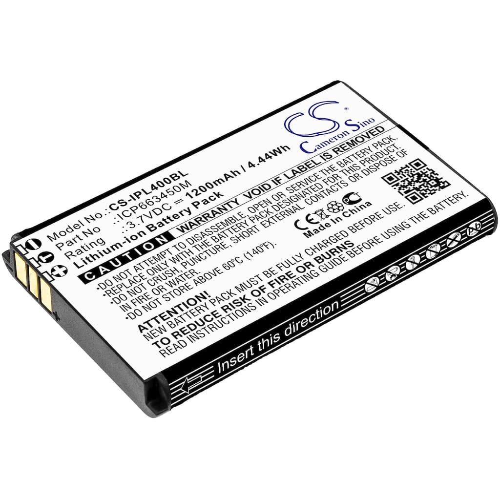 Battery for Infinite Peripherals Linea Pro 4 ICP663450M Barcode CS-IPL400BL - Black