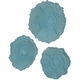 preview thumbnail 1 of 2, Uttermost 04378 Ocean Gems 22" Tall Polyresin Abstract Sculpture - Set - Blue Blue