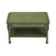 preview thumbnail 7 of 7, Wicker Outdoor Patio Conversation Set - Moss Green - 4pc