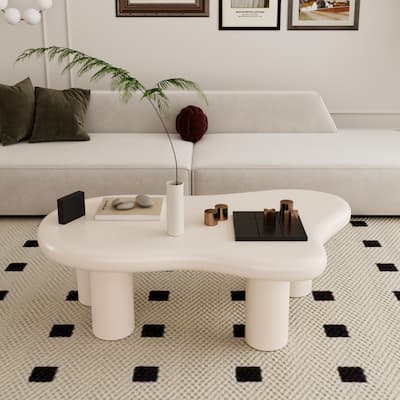 47 Inch Cloud Shaped Coffee Table