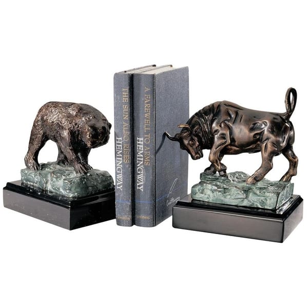 slide 2 of 6, Design Toscano The Bull and Bear of Wall Street Sculptures
