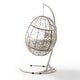preview thumbnail 4 of 12, Crosley Cleo Outdoor/ Indoor Wicker Hanging Egg Chair - 42"W x 42"D x 81"H