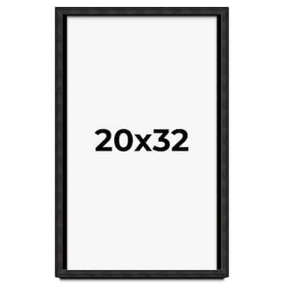 20x32 Shadow Box Black Rustic Barnwood Display Frame | 1.125 Inch