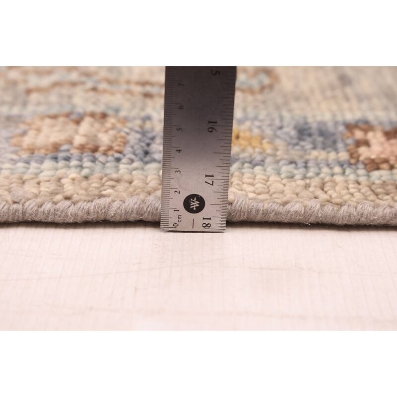 ECARPETGALLERY Hand-knotted Modern Oushak Taupe Wool Rug - 9'0 x 11'11