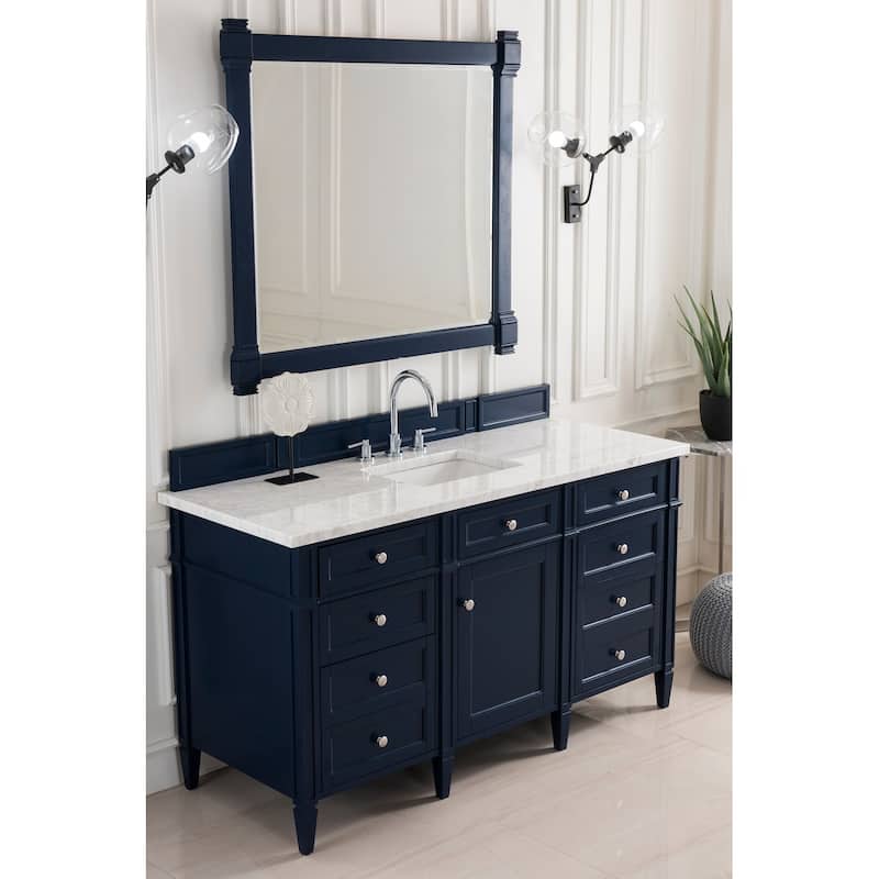 James Martin Vanities Brittany 60" Single Vanity, Victory Blue