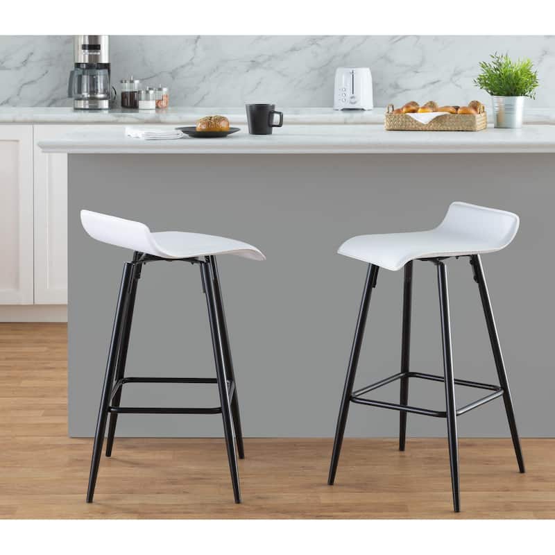 Porch & Den Tower Fixed-Height Counter Stool (Set of 2)