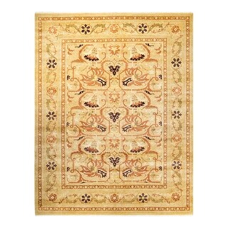 Overton Mogul, One-of-a-Kind Hand-Knotted Area Rug - Yellow, 9' 3" x 11' 8" - 9'3" x 11'8"