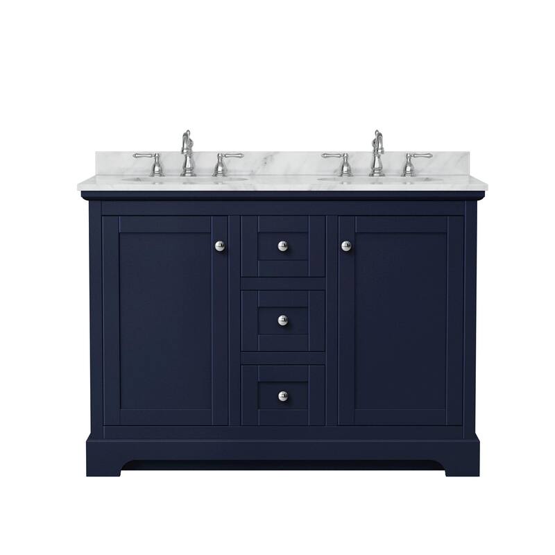 Wyndham Collection Avery 48" Free Standing Double Basin Vanity Set