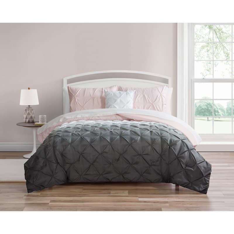Martina 8 Piece Bed in a Bag - Blush; White; Grey - 8 Piece - King