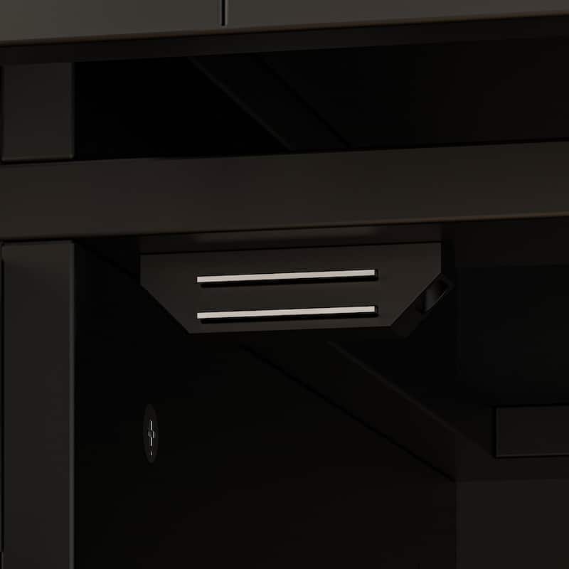 104.3"x82.3" Complete Entertainment Wall Unit White TV Stand Display