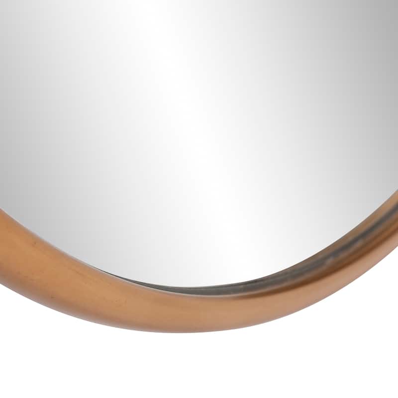 Allan Andrews Round Decorative Stainless Steel Wall & Accent Mirror