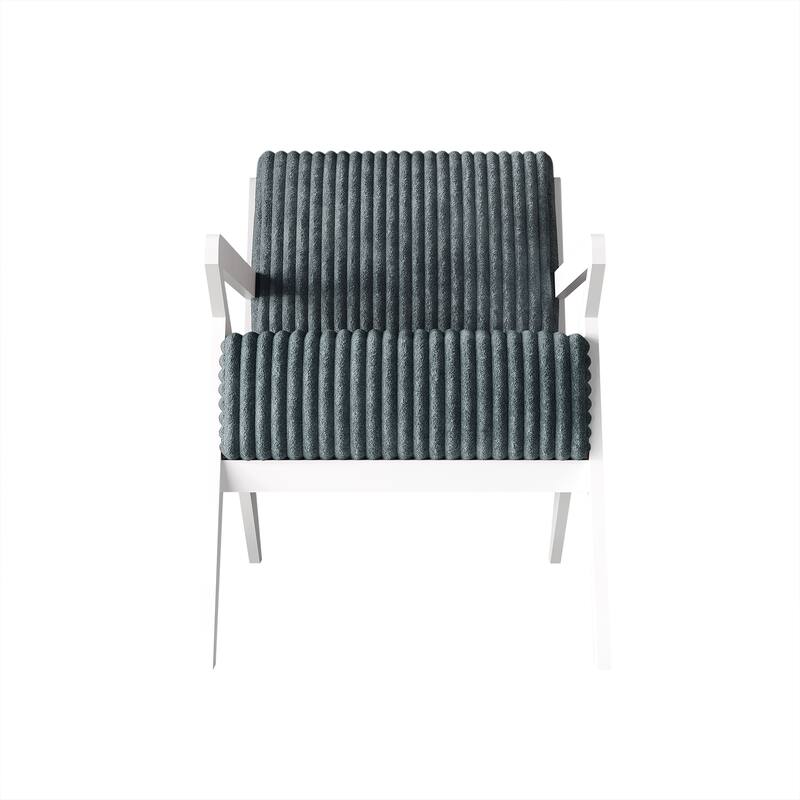 CraftPorch Chic Modern Velvet Upholstered Chair - Light Blue