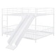 preview thumbnail 4 of 78, Metal Bunk Bed with Slide and Guardrails for Kids, Boys and Girls, Bedroom