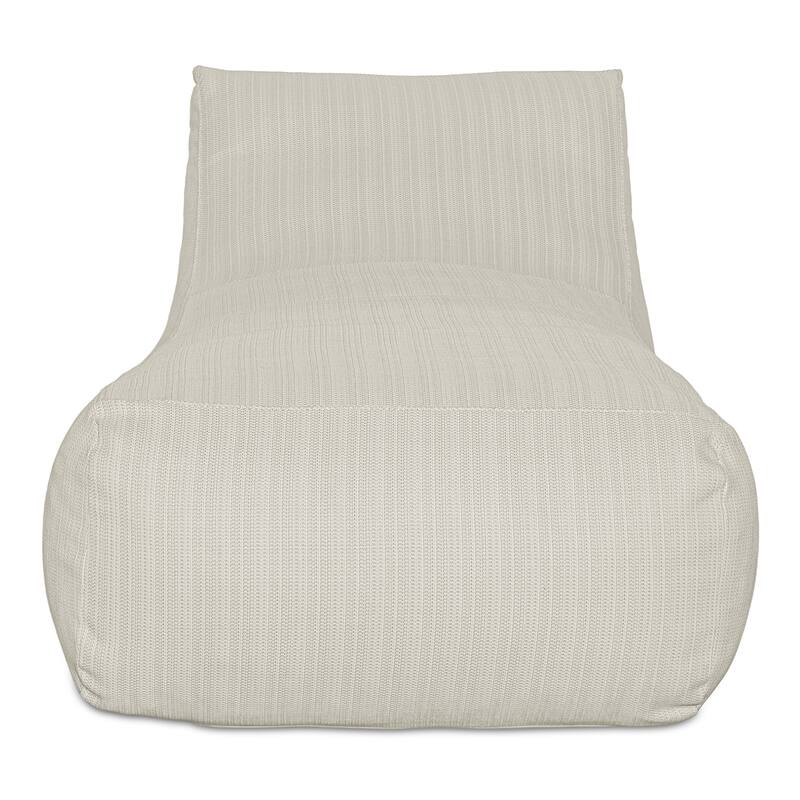 NADAAL STUDIOS Thalenor Chaise, Beanbag-Inspired Olefin & Polystyrene Single-Seater Cream - Cream