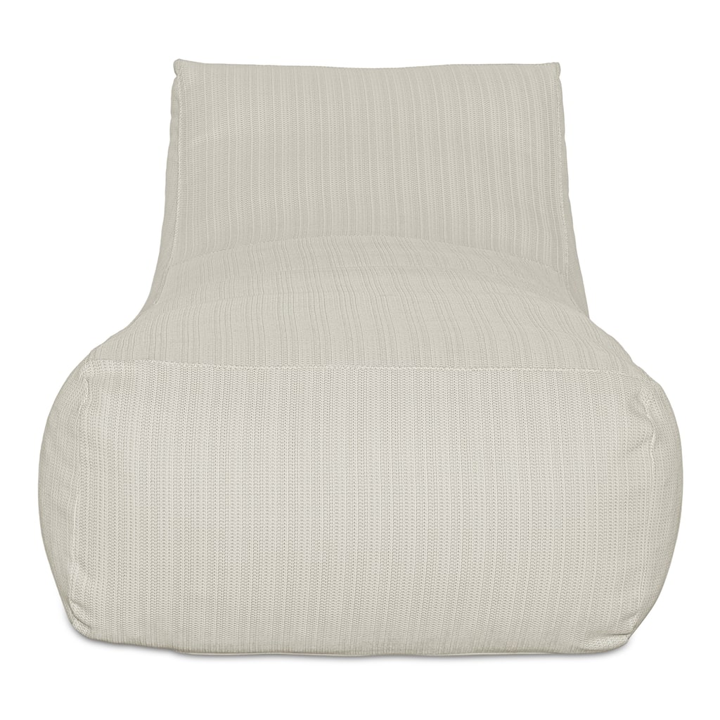 NADAAL STUDIOS Thalenor Chaise, Beanbag-Inspired Olefin & Polystyrene Single-Seater Cream