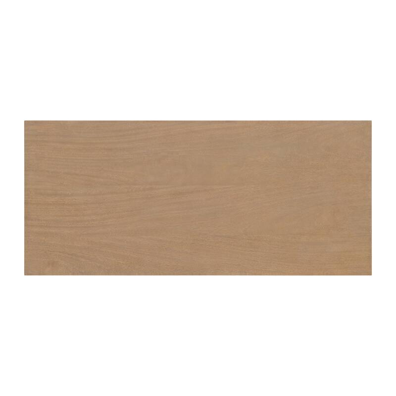 Trentini Natural and White Modern 2-Door Accent Chest