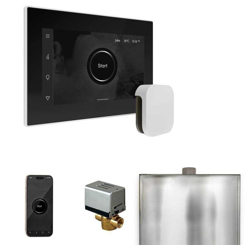 Mr Steam BX Xbutler Package Steam Shower Control Package with Isteamx - Black / White